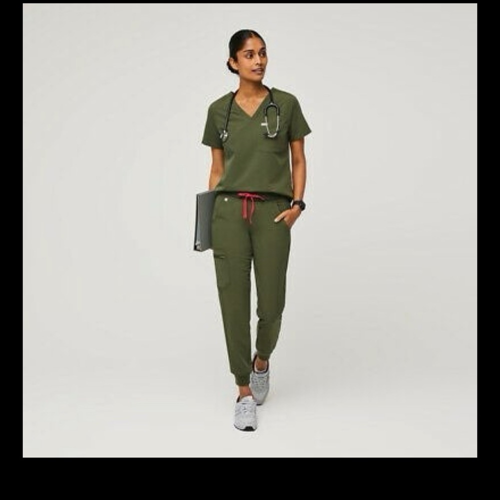Figs scrub joggers tall dark olive
